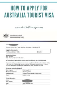australia travel visa hk